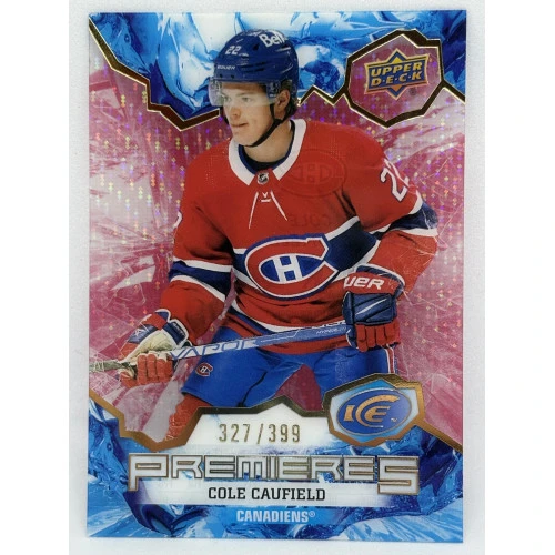 21-22 UD Ice COLE CAUFIELD Ice Premieres Rookie /399 #249