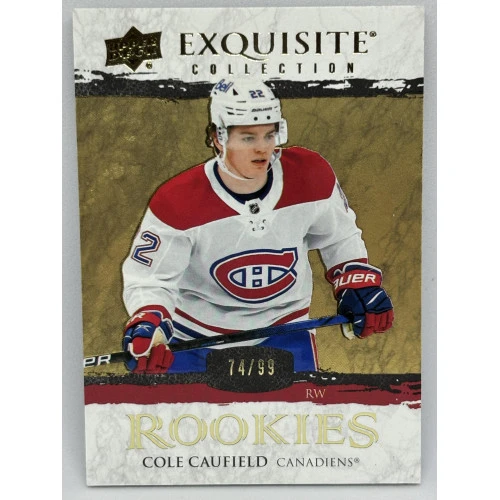 21-22 UD Ice COLE CAUFIELD Exquisite Collection Rookie /99 #R-CC
