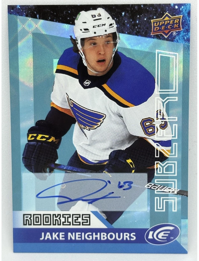 21-22 UD Ice JACK NEIGHBOURS Subzero Rookie Auto #SZ-54