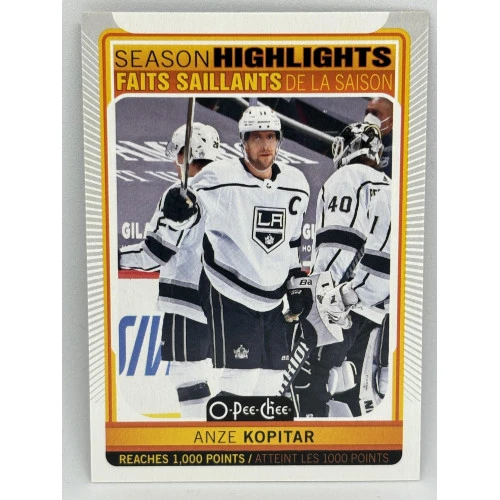 21-22 UD O-Pee-Chee ANZE KOPITAR Season Highlights #597