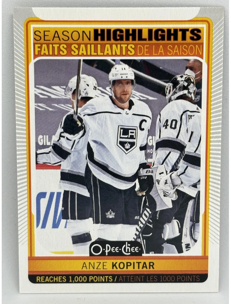 21-22 UD O-Pee-Chee ANZE KOPITAR Season Highlights #597