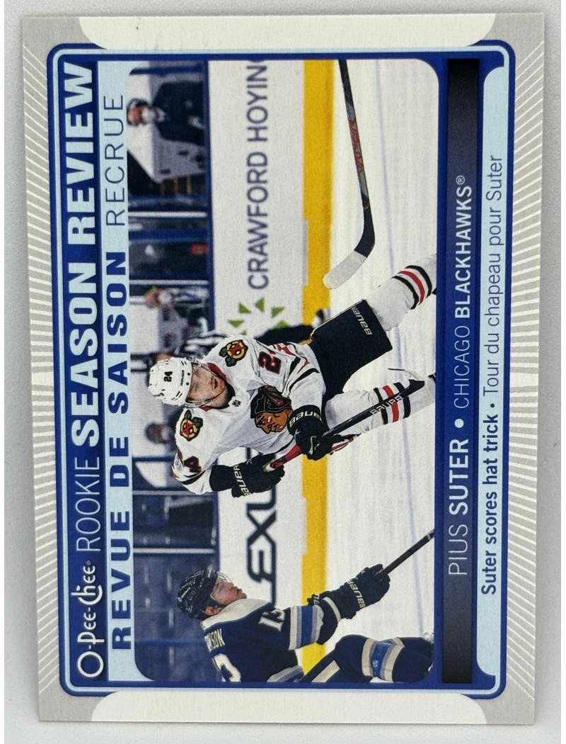 21-22 UD O-Pee-Chee PIUS SUTER Rookie Season Review #542