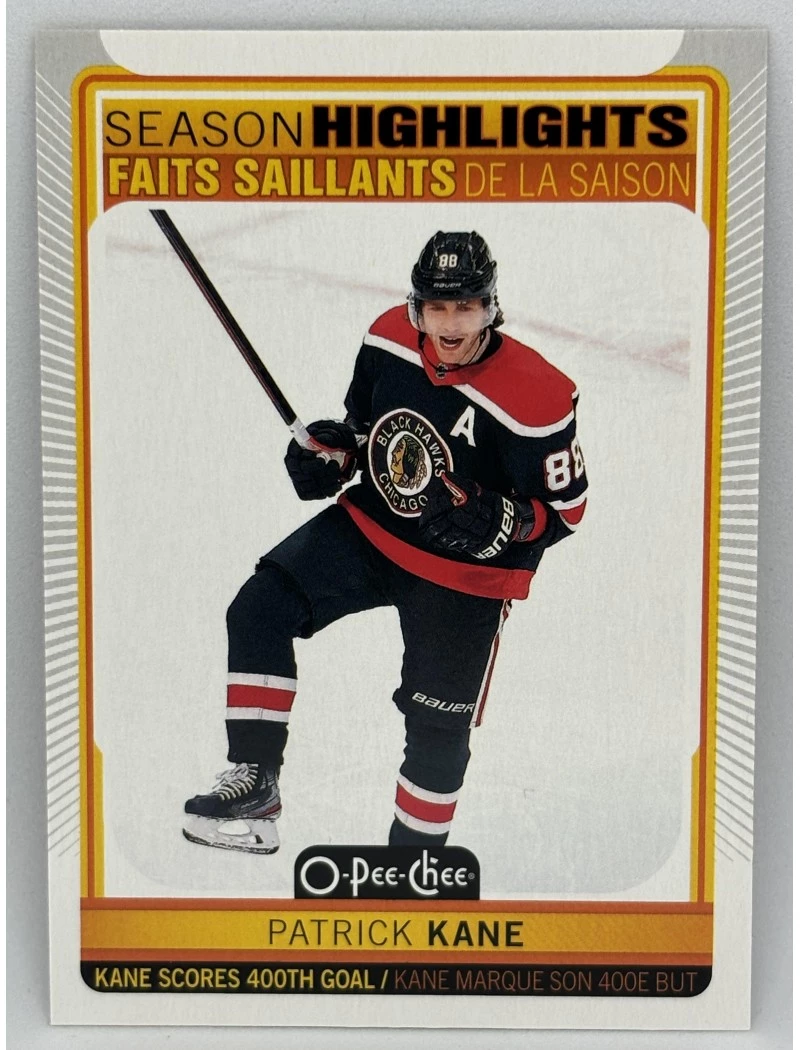 21-22 UD O-Pee-Chee PATRICK KANE Season Highlights #592