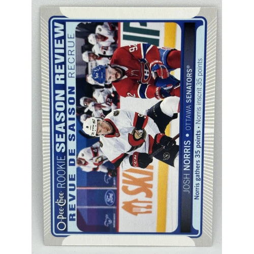 21-22 UD O-Pee-Chee JOSH NORRIS Rookie Season Review #546