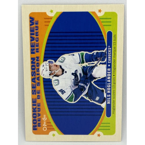 21-22 UD O-Pee-Chee NILS HOGLANDER Rookie Season Review Retro #543